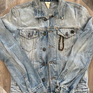 Richmond Denim Patch with Gold and Black Details